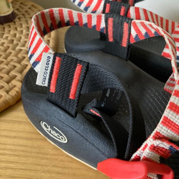 Chaco Women's Z/Cloud 2 Sandals - Taper Grenadine USA Red White Blue Women’s 10 - Picture 3 of 8